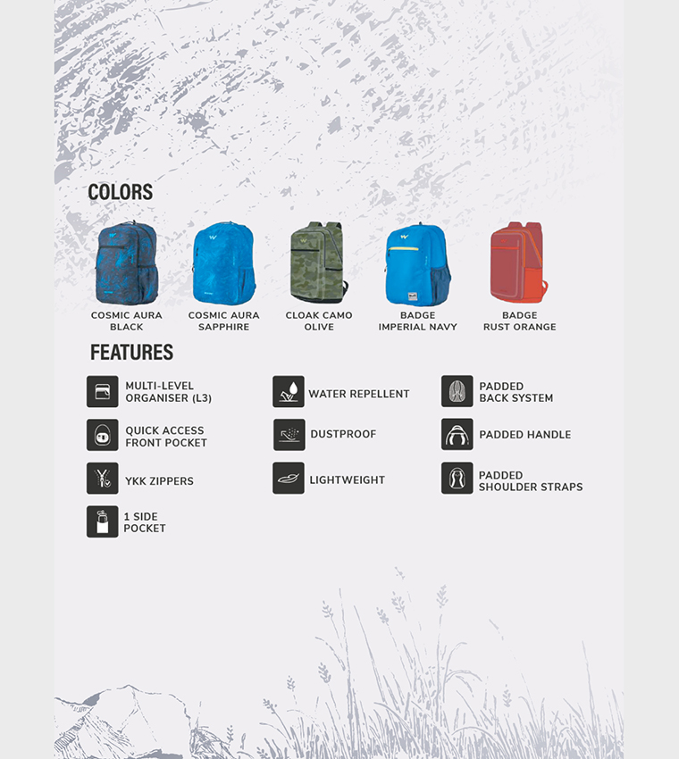 SIERRA 40 BADGE Logo Detail Backpack