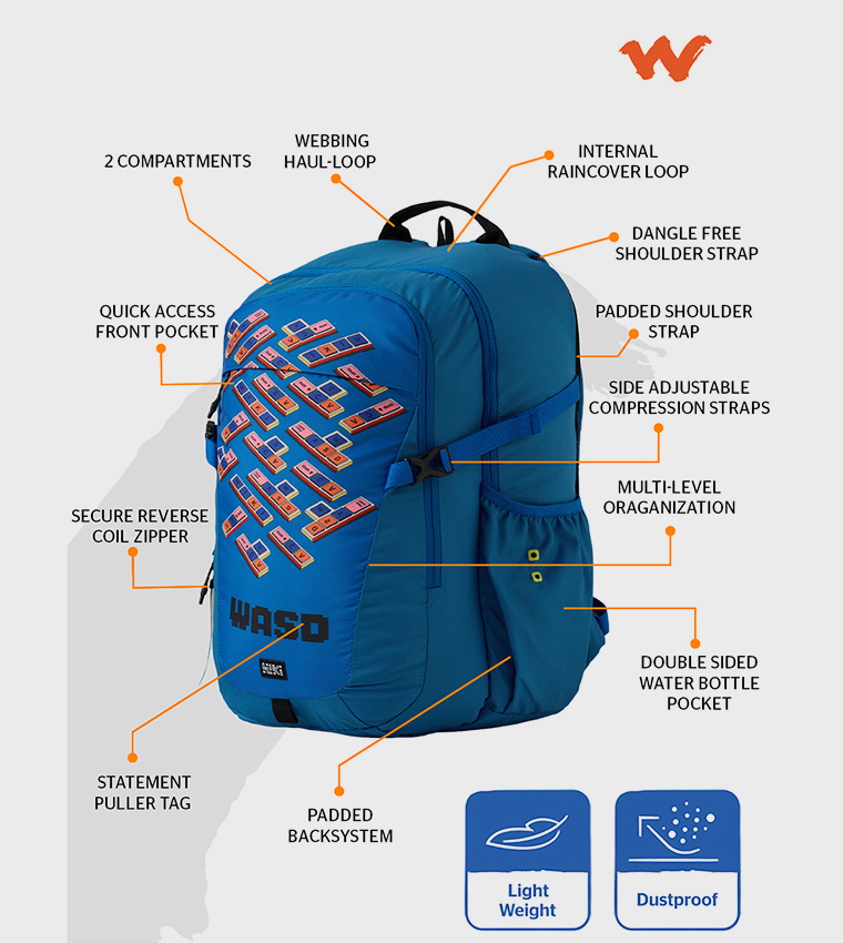 Tribe 1 Wasd Printed Backpack