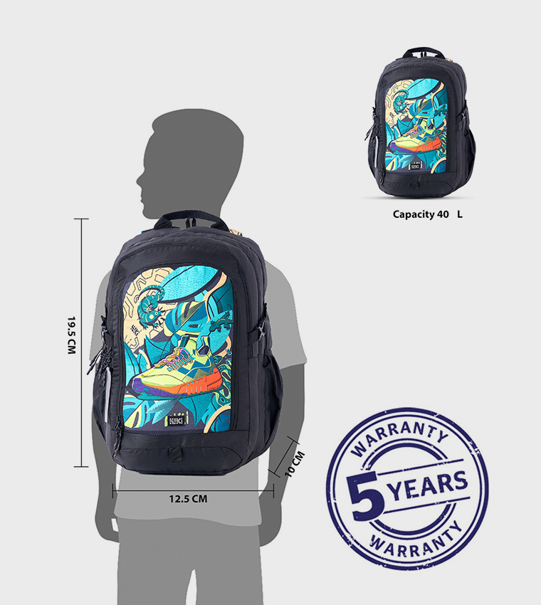 Tribe 4 Sneaker Printed Backpack