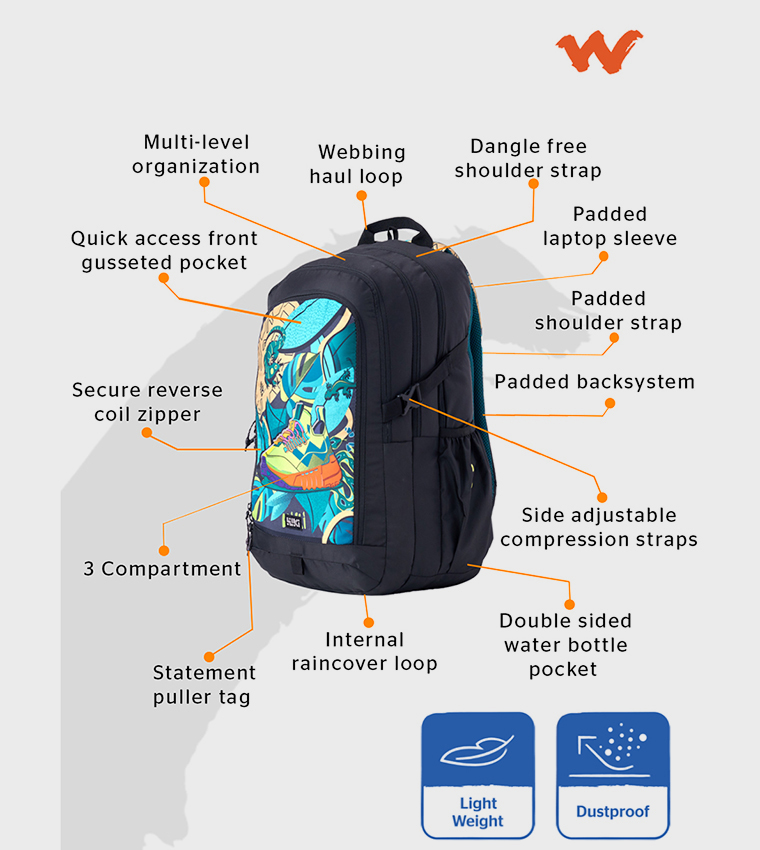 Tribe 4 Sneaker Printed Backpack