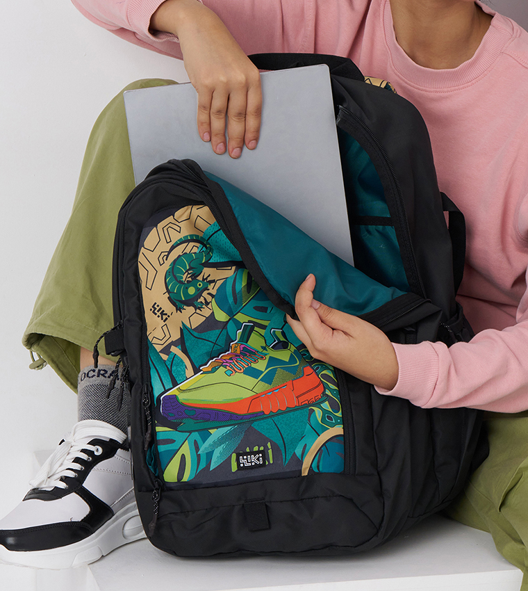 Tribe 4 Sneaker Printed Backpack