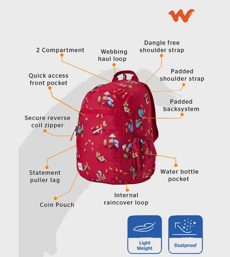Wildcraft  Backpacks - Red Backpacks