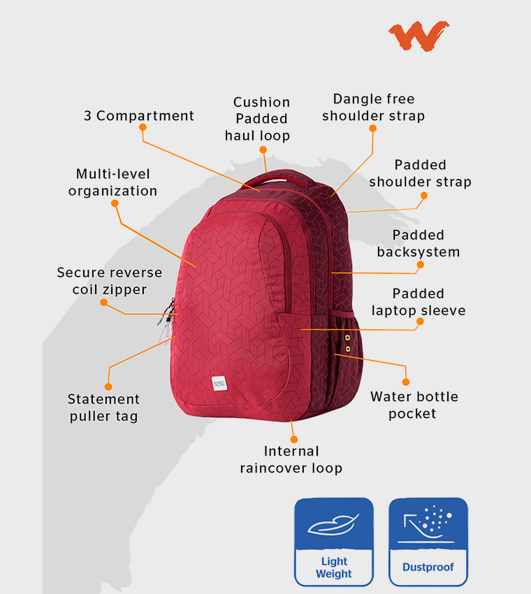 Wildcraft  Backpacks - Red Backpacks