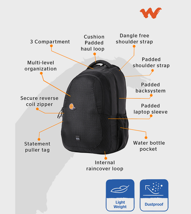 Wildcraft  Backpacks - Black Backpacks