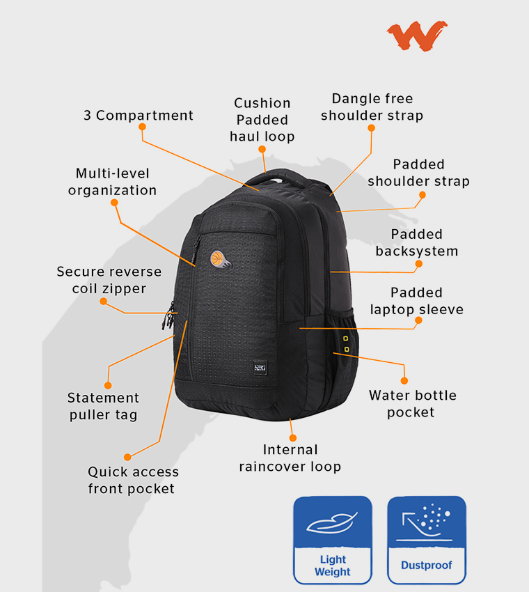 Wildcraft  Backpacks - Black Backpacks