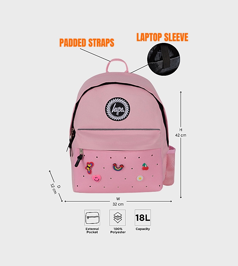 HYPE  Backpacks - Pink Backpacks