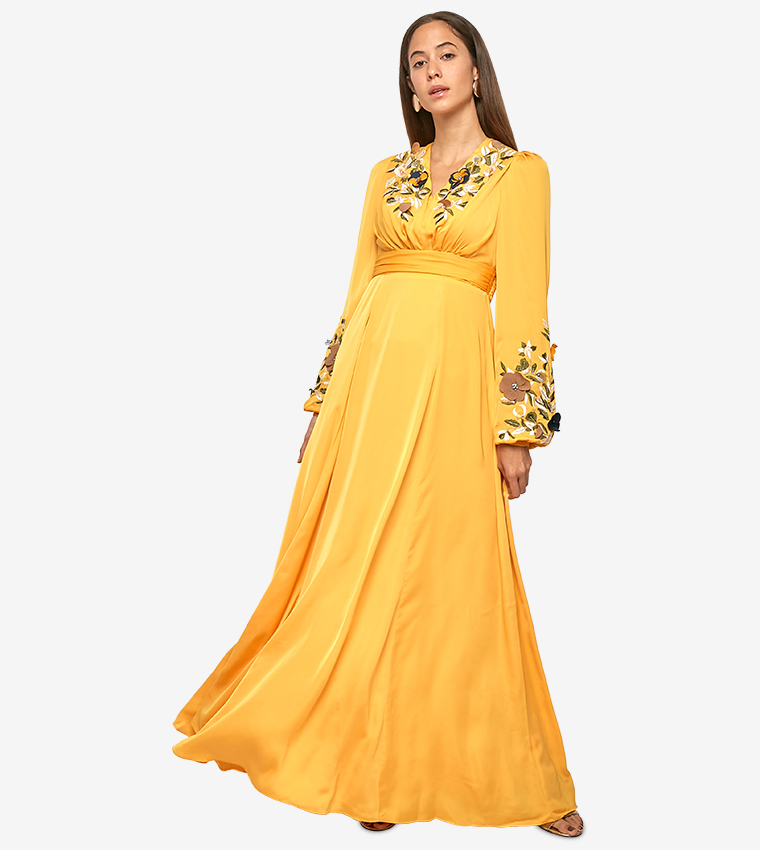 wedding guest dresses with scarf ZAPAKA Women Wedding Guest Dress Serene Sky Powder Blue 3D Floral Appliqué  Strapless Midi Dress with Chiffon Scarf