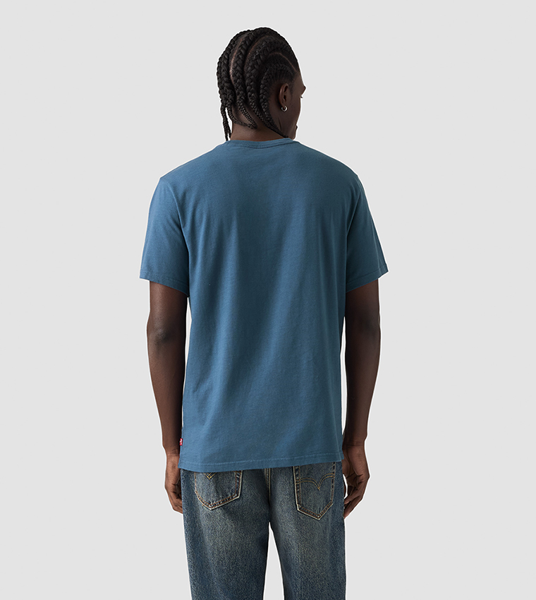 Levi's  Round Neck T-Shirts - Blue Round Neck T-Shirts