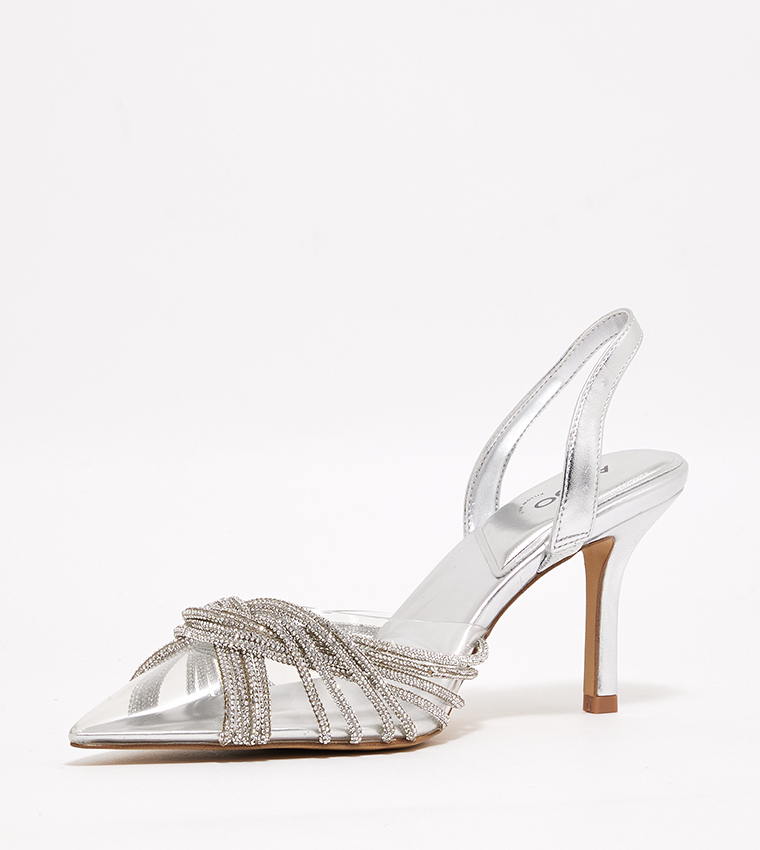 THUBETH Embellished Slingback Pumps