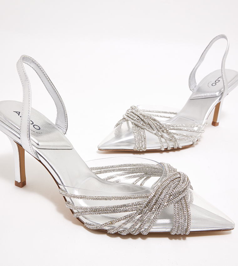 THUBETH Embellished Slingback Pumps