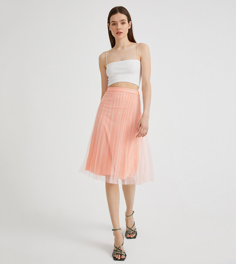 Casual A Line Tulle Skirt