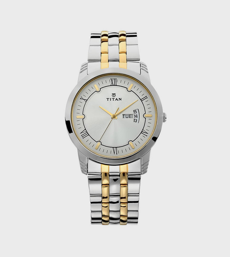 Silver Dial Stainless Steel Strap Analog Watch