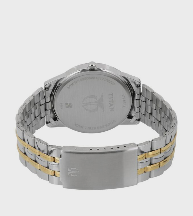 Silver Dial Stainless Steel Strap Analog Watch