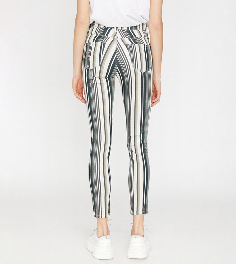 Striped Slim Fit Trousers
