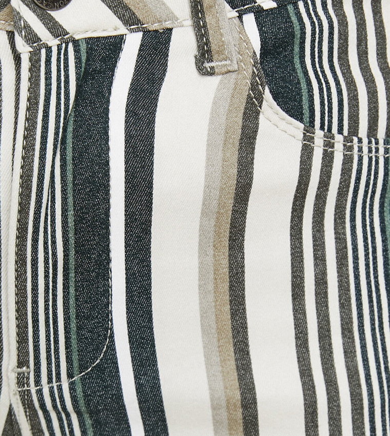 Striped Slim Fit Trousers