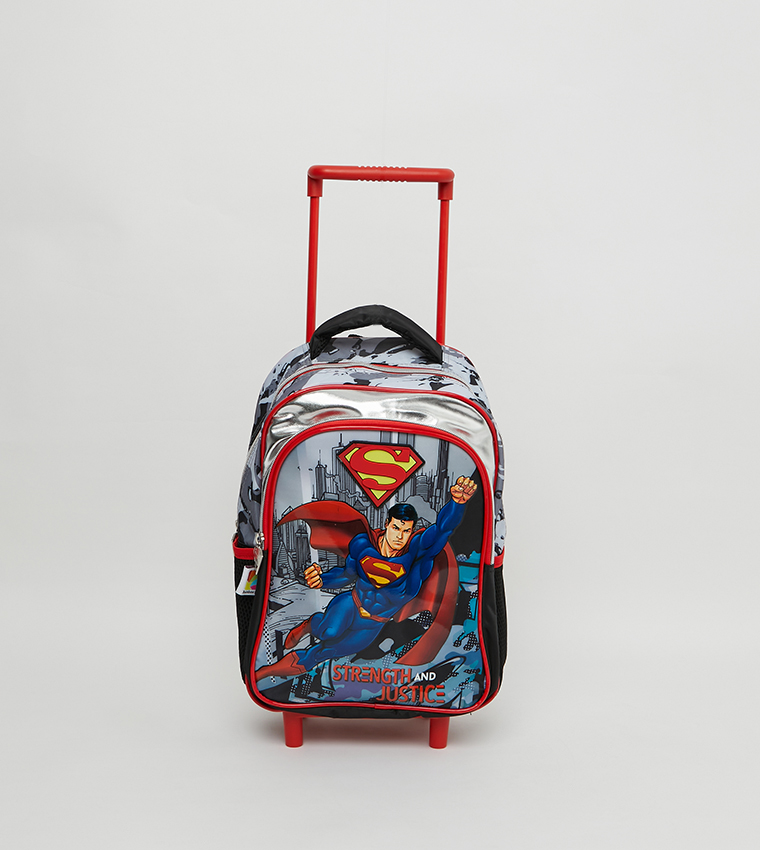 Kids Superman Trolley Bag 13 Inches