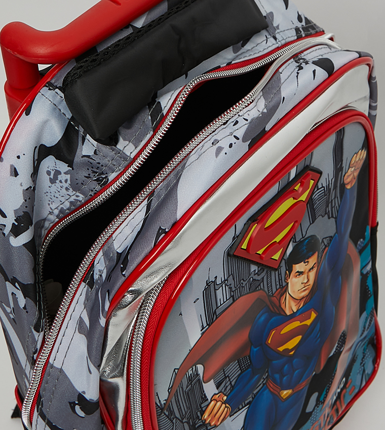 Kids Superman Trolley Bag 13 Inches
