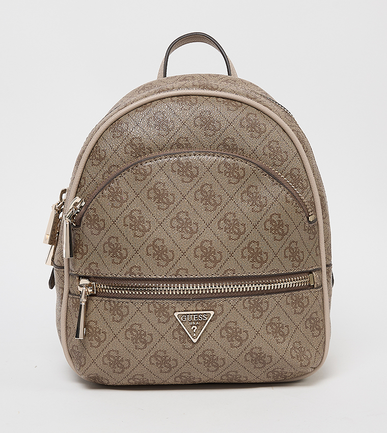 MANHATTAN II Logo Patterned Backpack