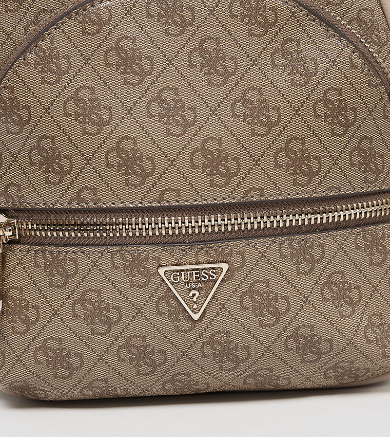 MANHATTAN II Logo Patterned Backpack