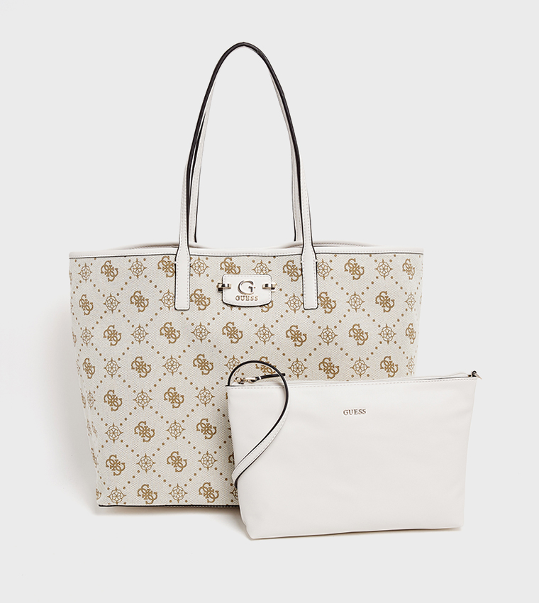 Guess  Tote Bags - Beige Tote Bags