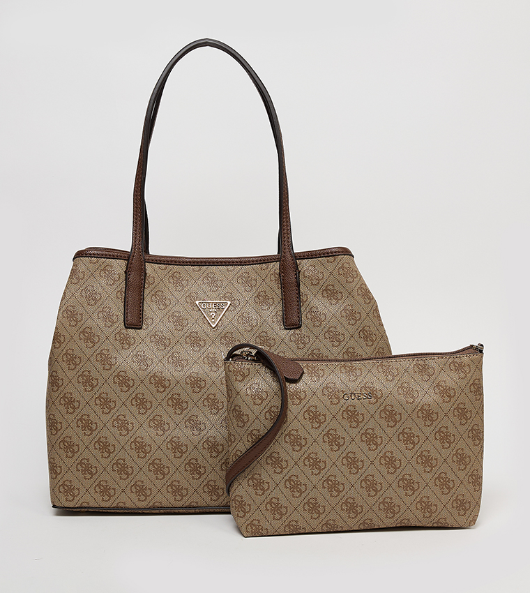 VICTTORIA 2-in-1 Logo Patterned Shoulder Bag Set