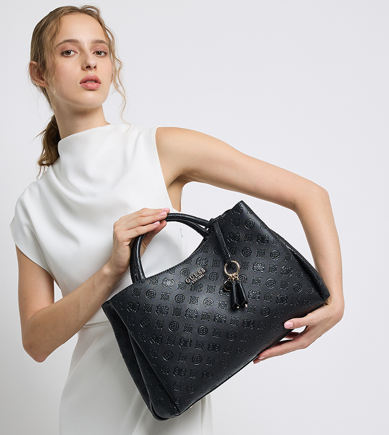 PHOEBE GIRLFRIEND Logo Debossed Handheld Bag