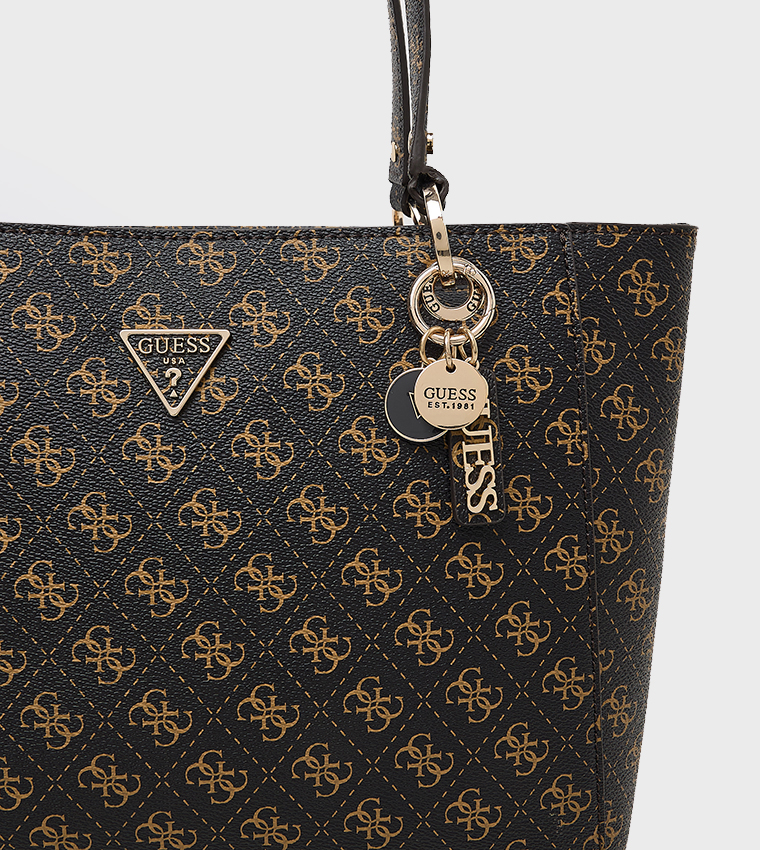 NOELLE II Logo Patterned Tote Bag