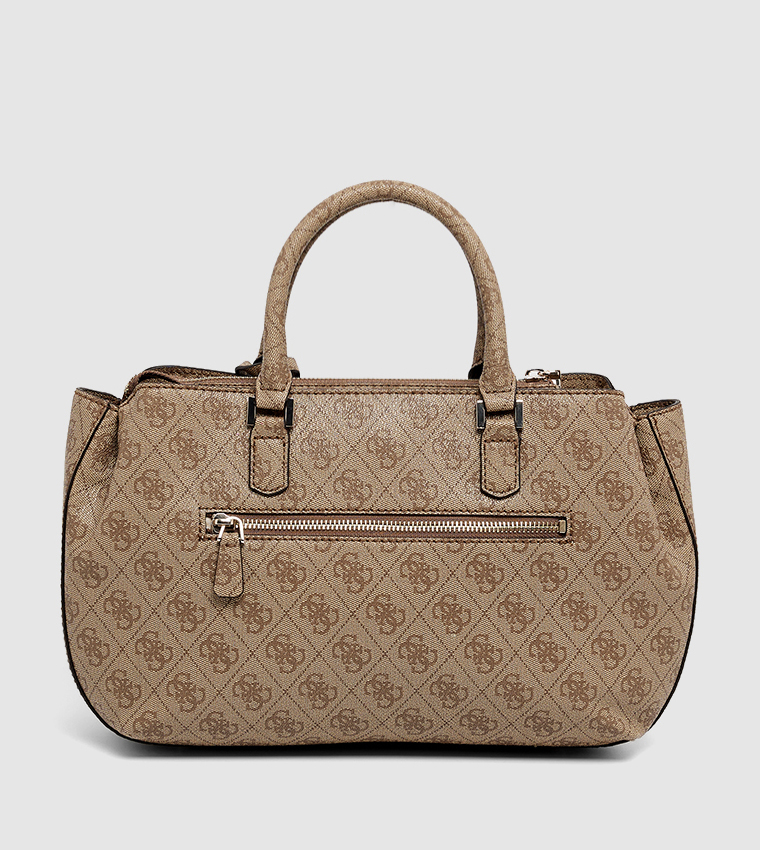 KATYA Monogram Patterned Satchel Bag