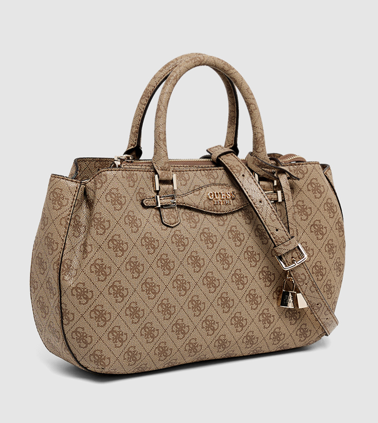 KATYA Monogram Patterned Satchel Bag