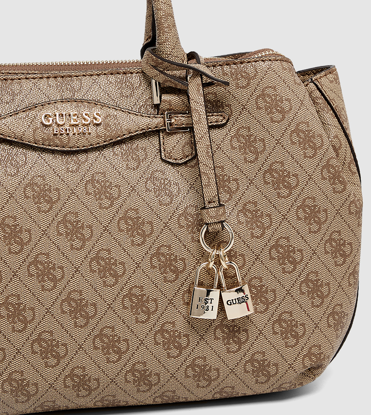 KATYA Monogram Patterned Satchel Bag