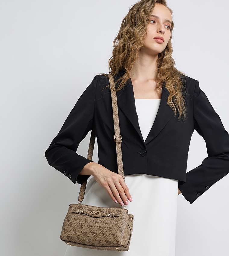 KATYA Logo Patterned Crossbody Bag