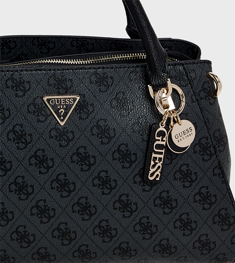 NOELLE II LUXURY Logo Patterned Satchel Bag