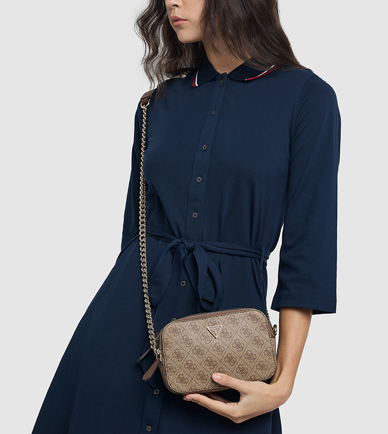 NOELLE II Monogram Patterned Crossbody Bag