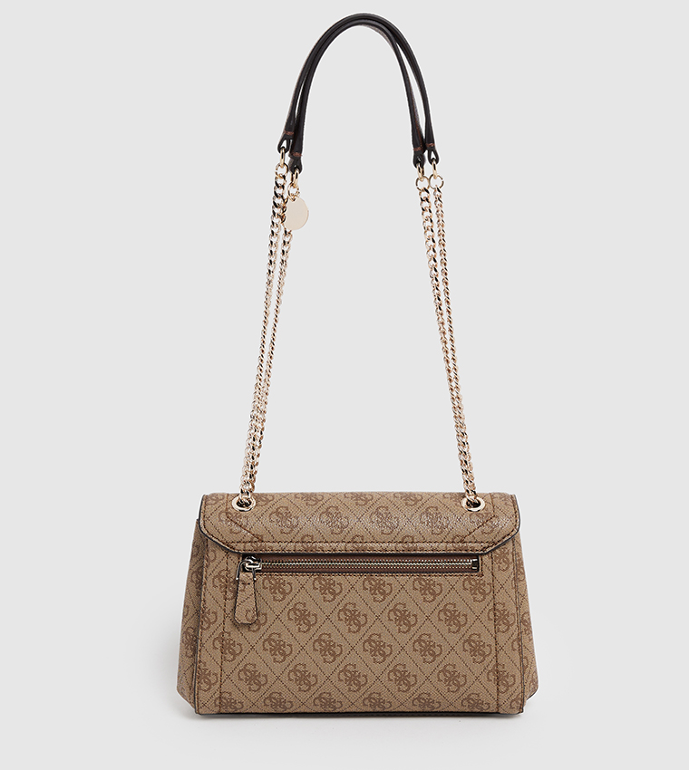 NOELLE II Logo Patterned Flap Convertible Crossbody Bag