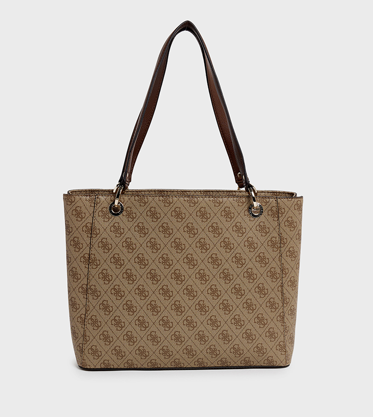 NOELLE II Logo Patterned Tote Bag