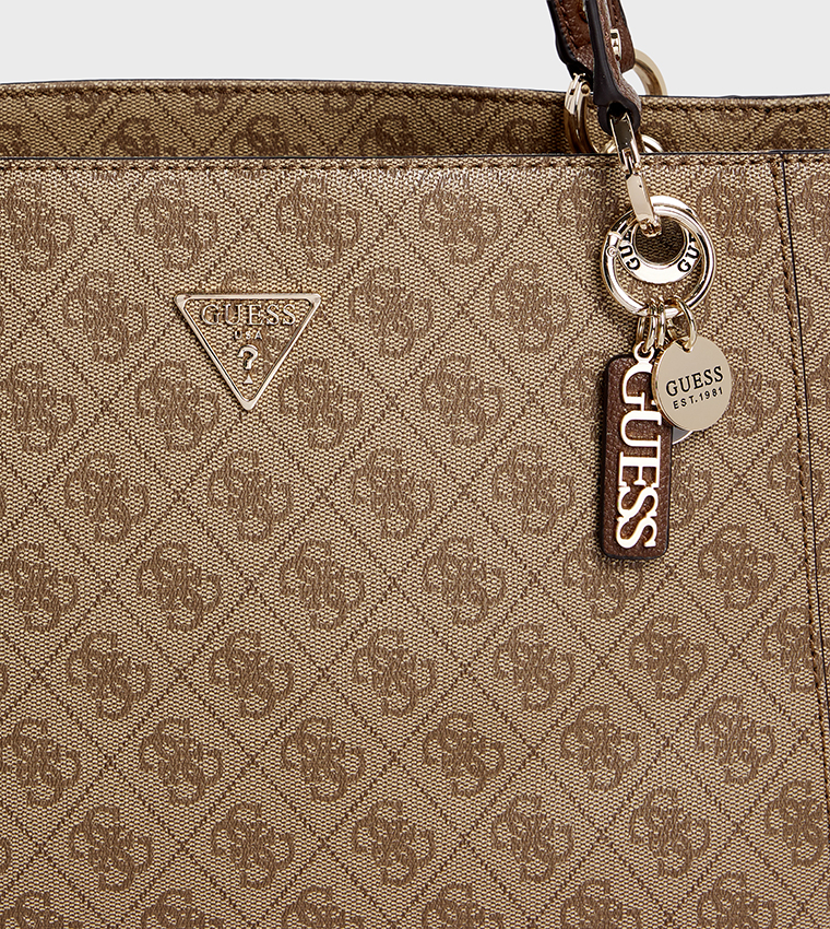NOELLE II Logo Patterned Tote Bag