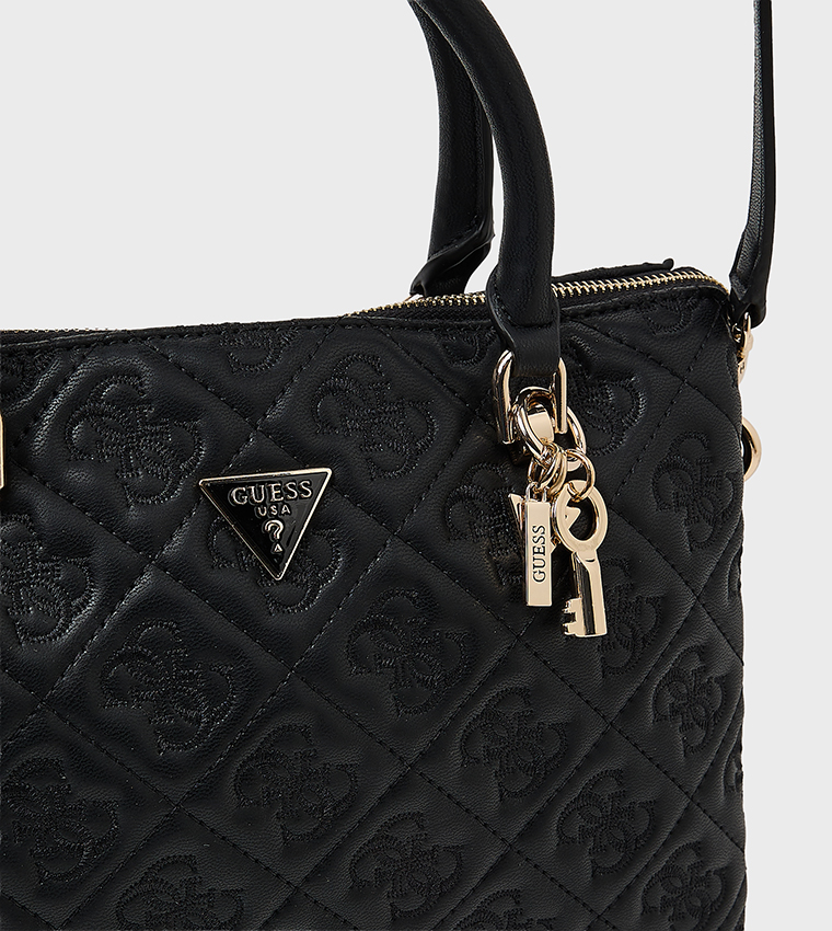 ADELASIA Debossed Satchel Bag