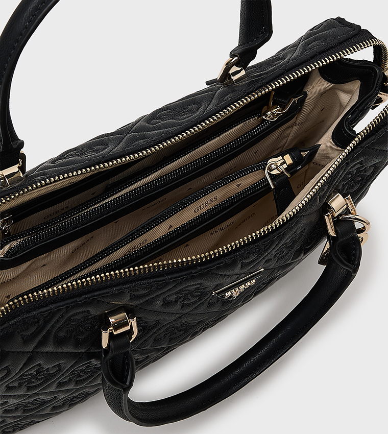 ADELASIA Debossed Satchel Bag