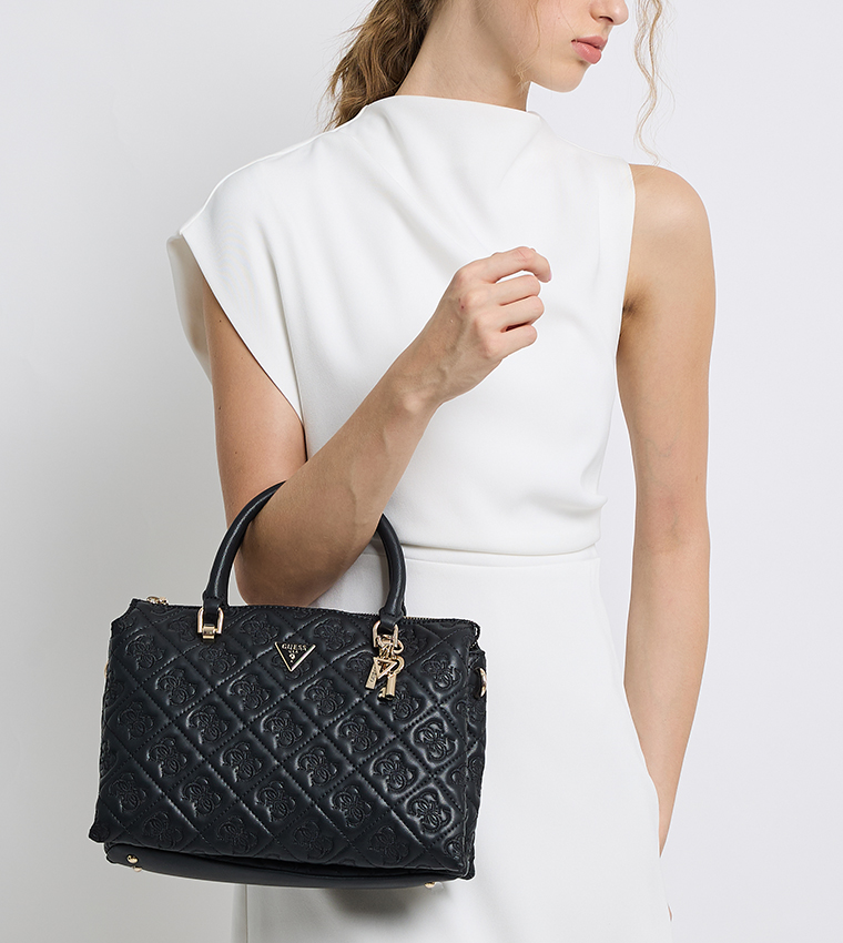 ADELASIA Debossed Satchel Bag