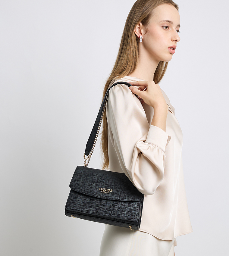 CALISTA Textured Flap Convertible Crossbody Bag