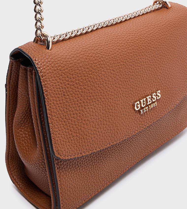 CALISTA Textured Flap Convertible Crossbody Bag