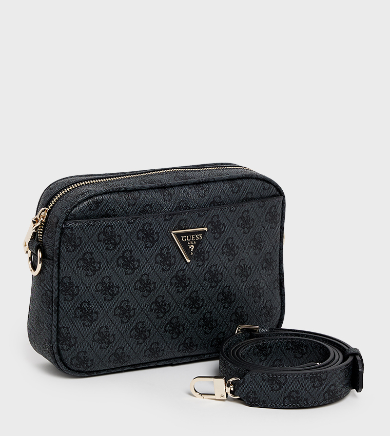 MERIDIAN II Logo Patterned Camera Bag