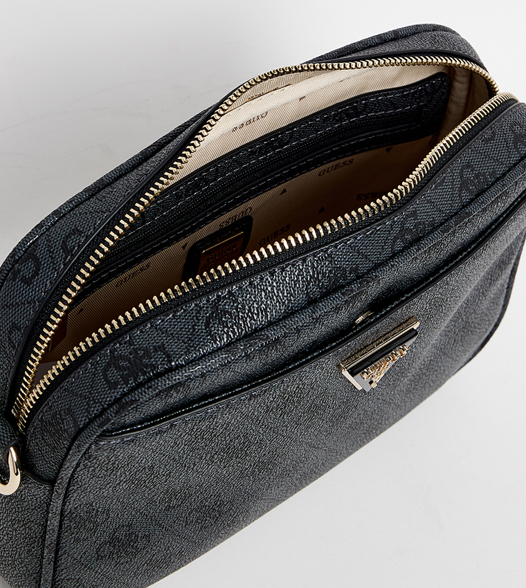 MERIDIAN II Logo Patterned Camera Bag