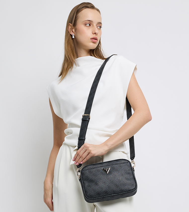 MERIDIAN II Logo Patterned Camera Bag