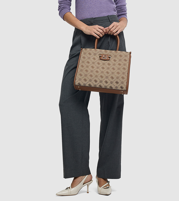 NEDA Monogram Patterned Tote Bag