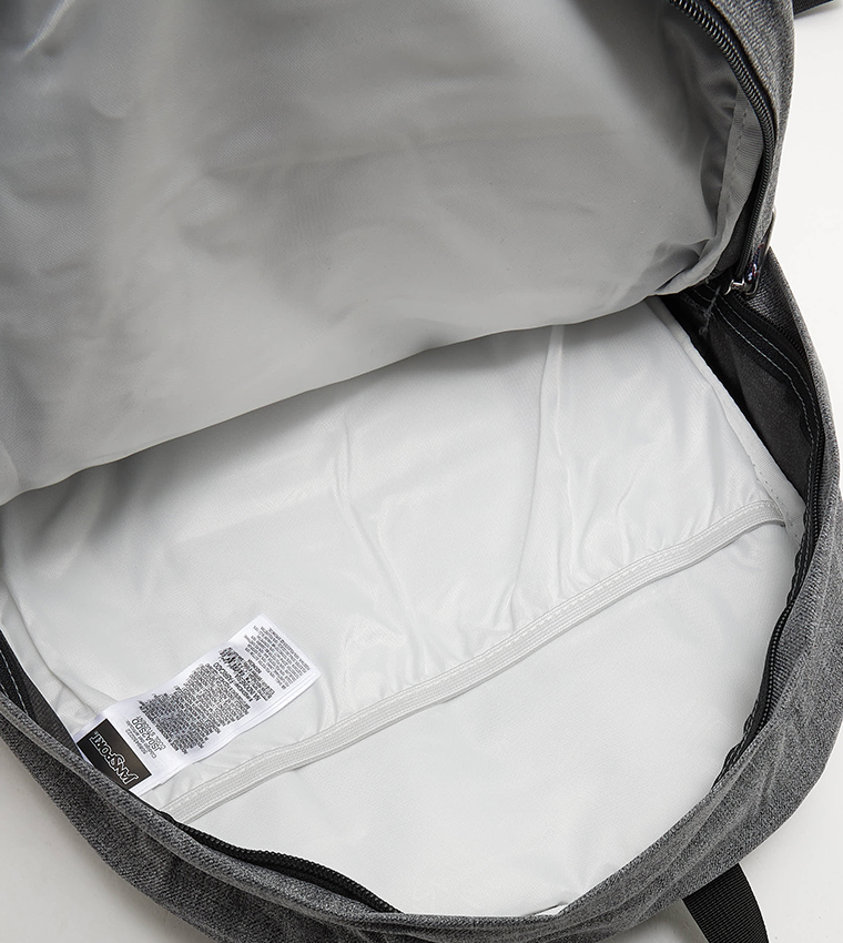 Logo Badge Zipper Backpack