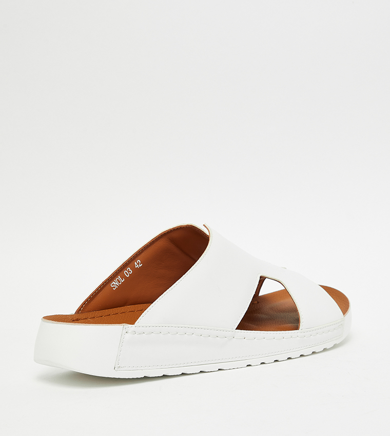 Solid H-Strap Comfort Sandals