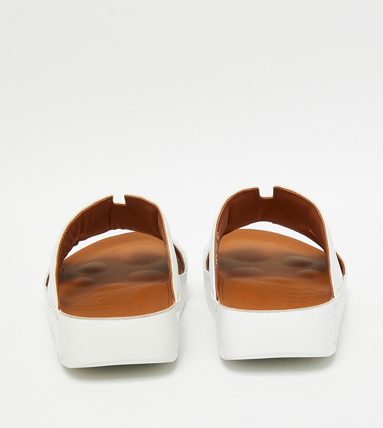 Solid H-Strap Comfort Sandals