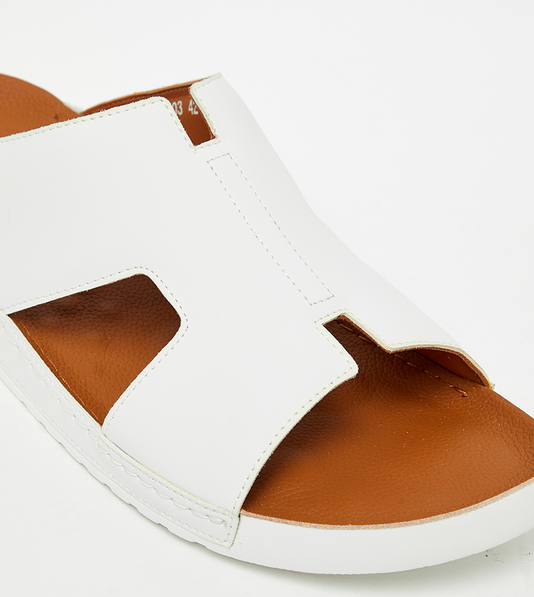 Solid H-Strap Comfort Sandals