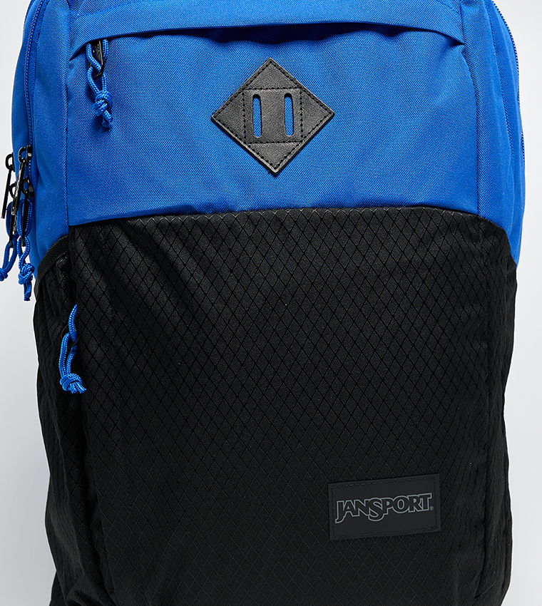 Color Block Front Pocket Backpack